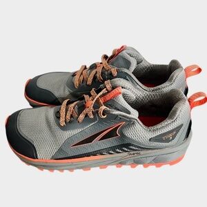 Altra TIMP 3 Hiking Trail Running Shoes Mens size US 8 Gray Orange
